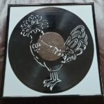 Framed Chicken Carved LP Record