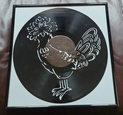 Framed Chicken Carved LP Record